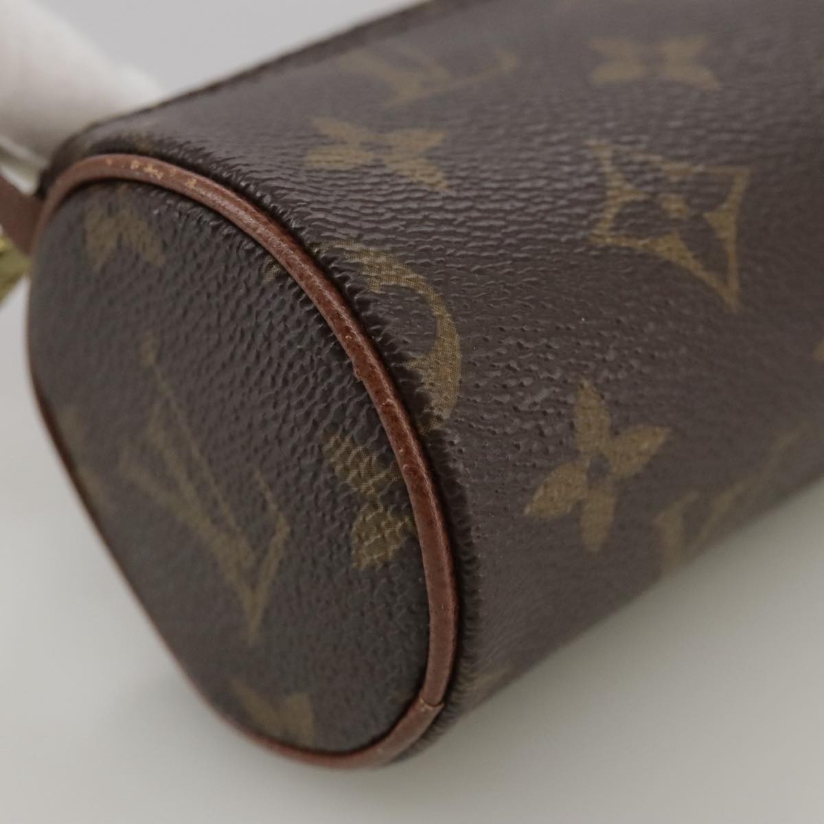 Louis Vuitton Mini Baby Papillon Brown Canvas Clutch Bag (Pre-Owned)