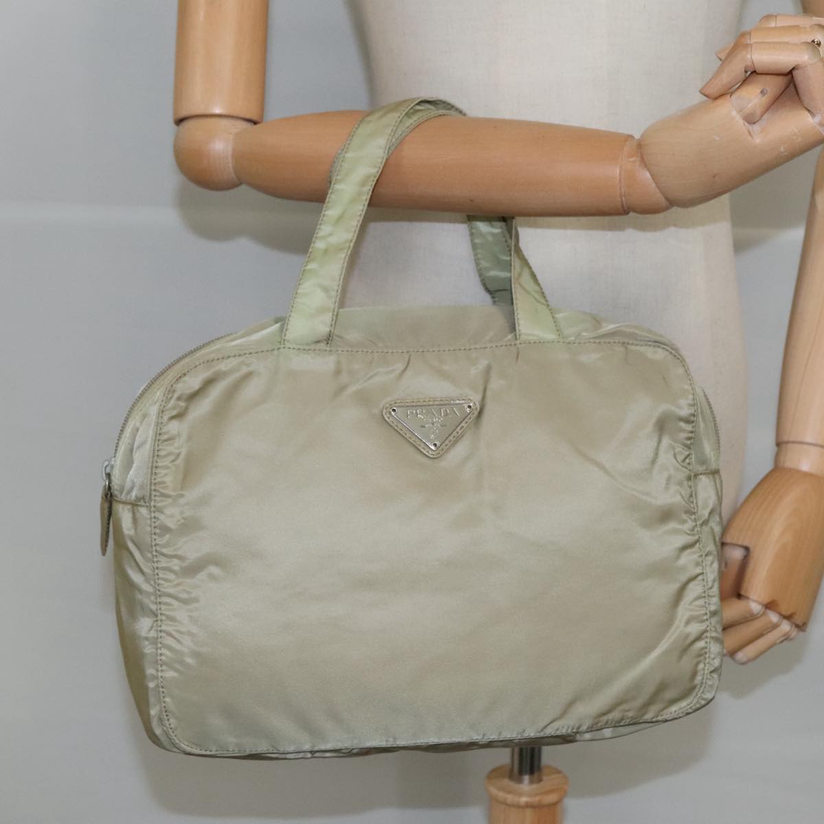 Prada Beige Synthetic Handbag (Pre-Owned)