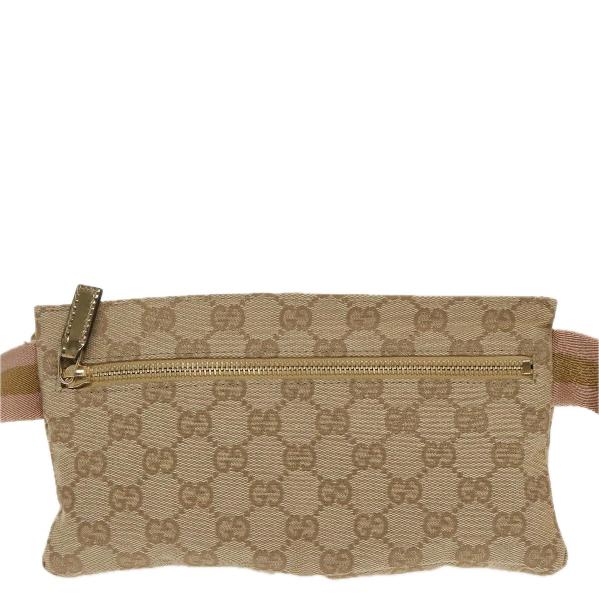 Gucci Beige Canvas Shoulder Bag (Pre-Owned)