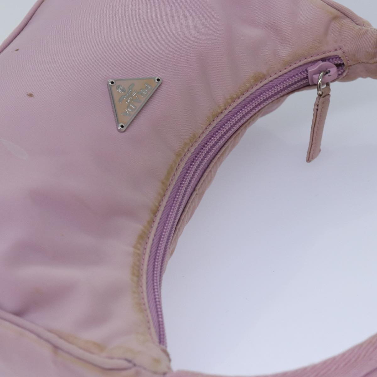 Prada Tessuto Pink Synthetic Handbag (Pre-Owned)