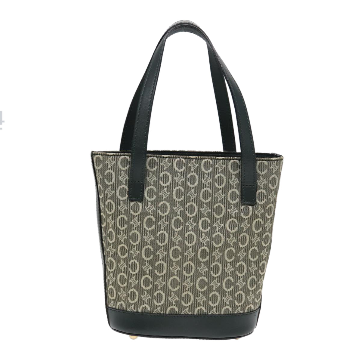 Céline Macadam Green Canvas Handbag (Pre-Owned)