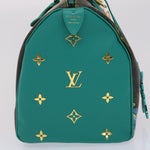 Louis Vuitton Speedy 30 Green Leather Handbag (Pre-Owned)