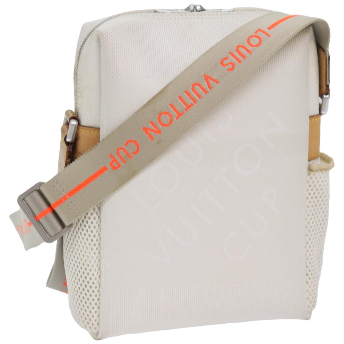 Louis Vuitton Weathery White Canvas Shoulder Bag (Pre-Owned)