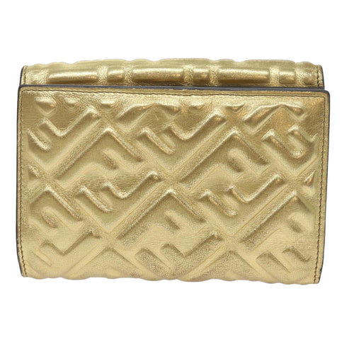 Fendi Zucca Gold Canvas Wallet  (Pre-Owned)