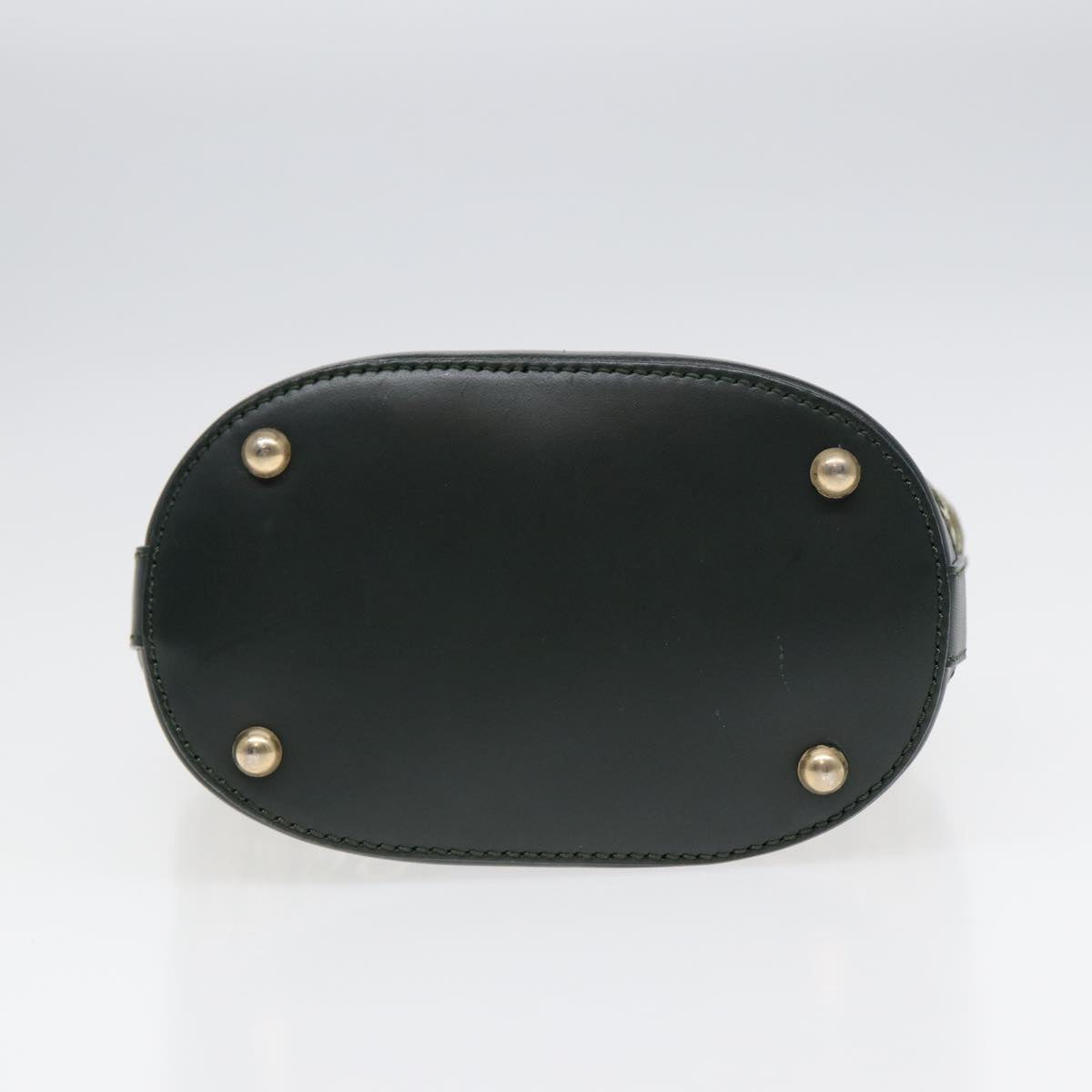 Céline Macadam Green Canvas Handbag (Pre-Owned)