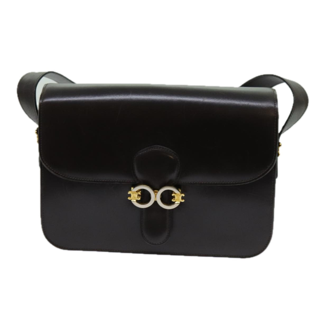 Céline Brown Leather Shoulder Bag (Pre-Owned)