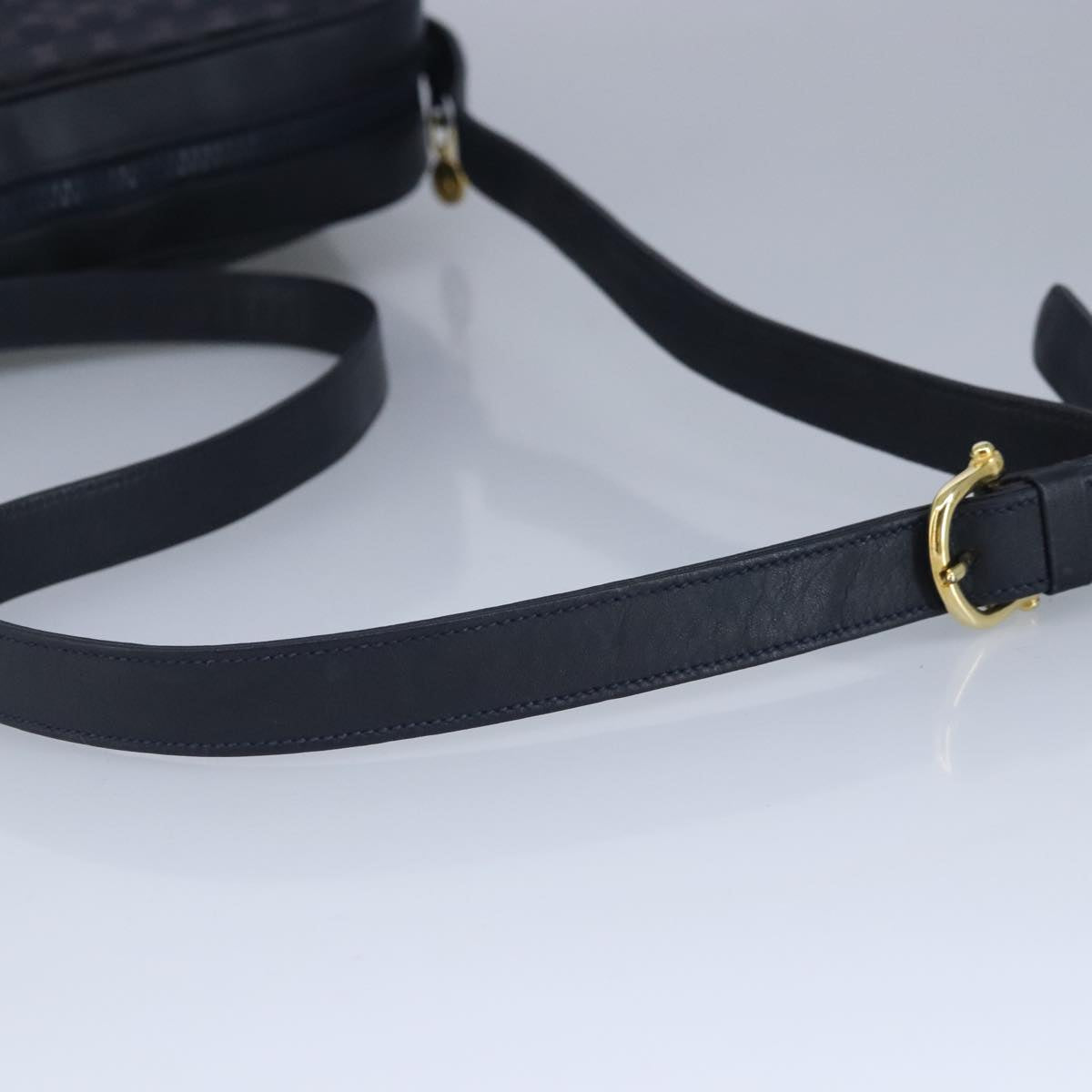 Céline Macadam Navy Canvas Shoulder Bag (Pre-Owned)