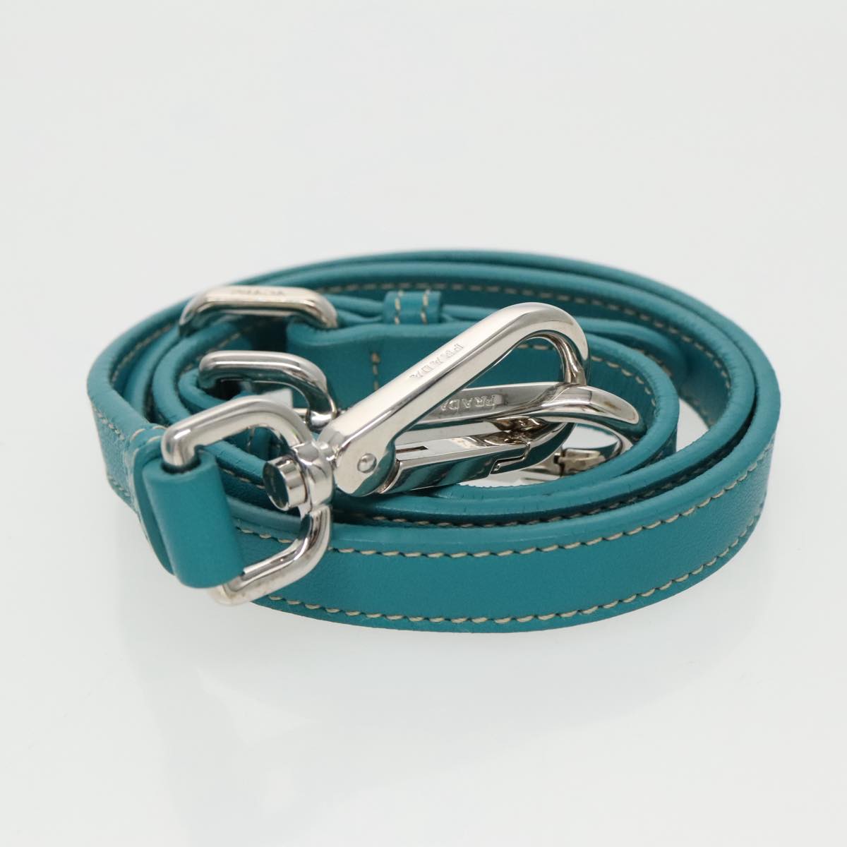 Prada Re-Nylon Turquoise Synthetic Handbag (Pre-Owned)