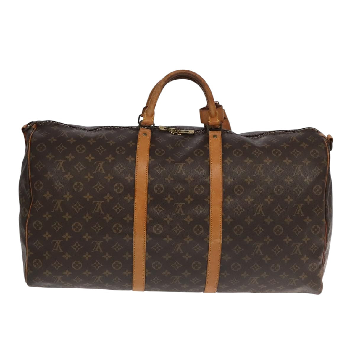 Louis Vuitton Keepall 60 Brown Canvas Travel Bag (Pre-Owned)