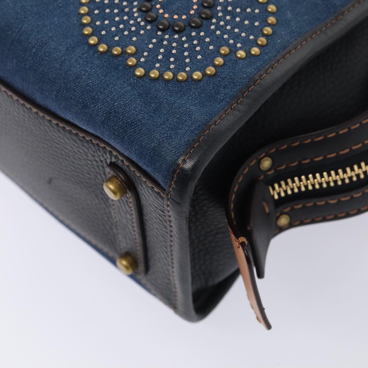 Coach Rogue 25 Blue Denim - Jeans Handbag (Pre-Owned)