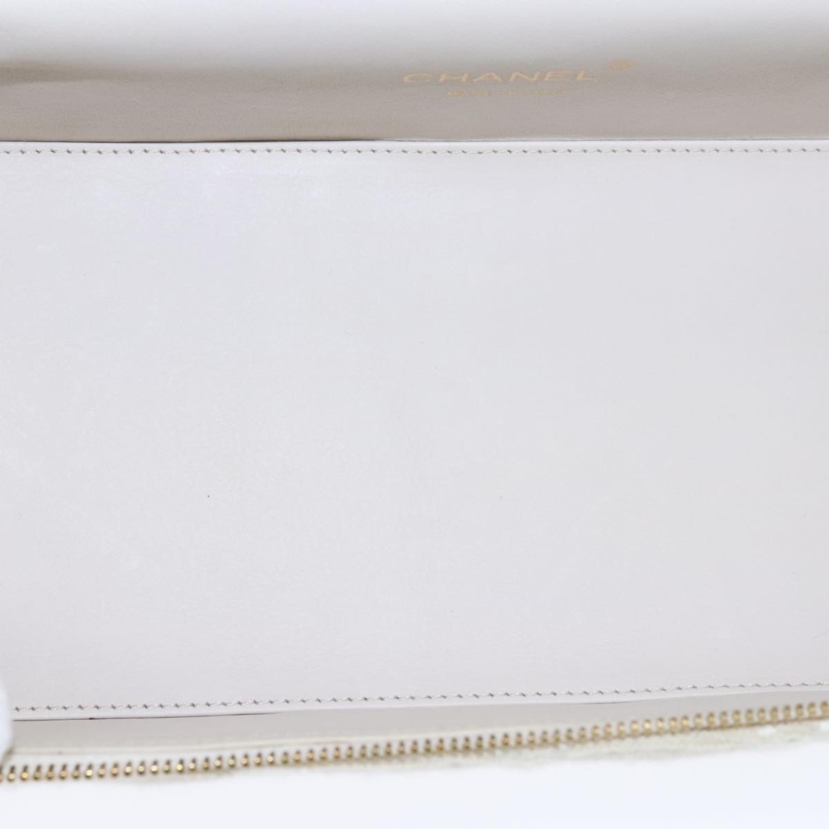 Chanel Vanity Beige Canvas Clutch Bag (Pre-Owned)