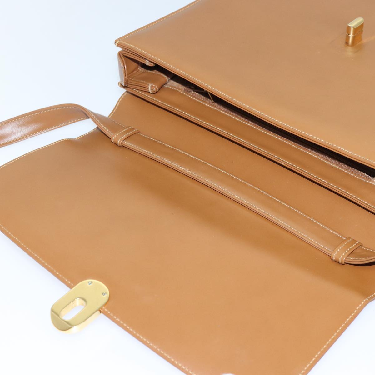 Gucci Brown Leather Shoulder Bag (Pre-Owned)