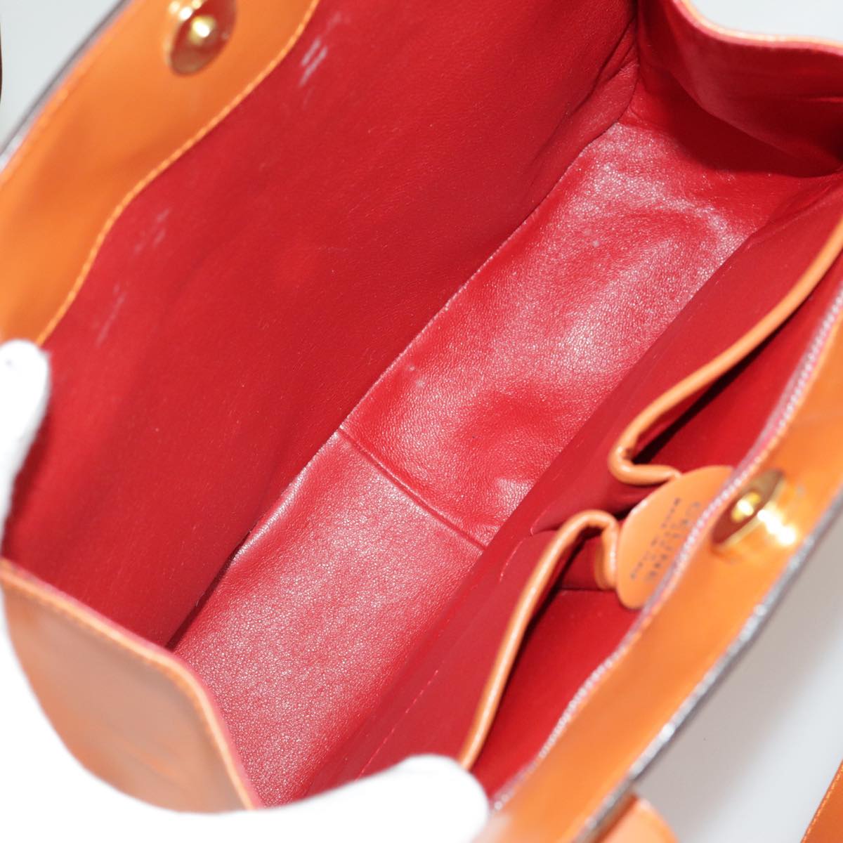 Céline Orange Leather Shoulder Bag (Pre-Owned)