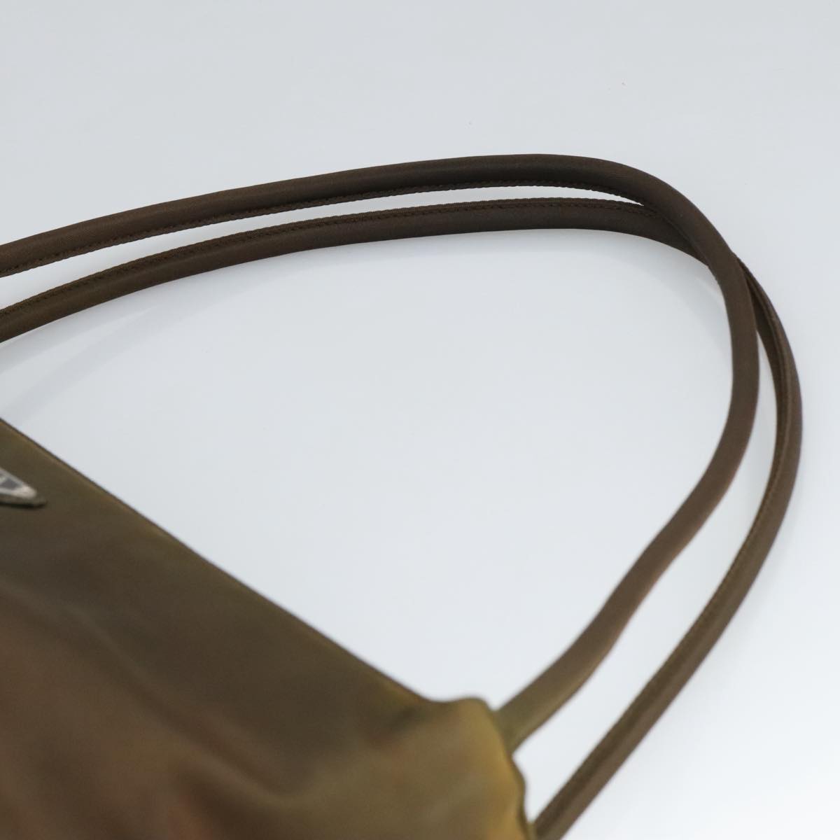 Prada Khaki Synthetic Tote Bag (Pre-Owned)