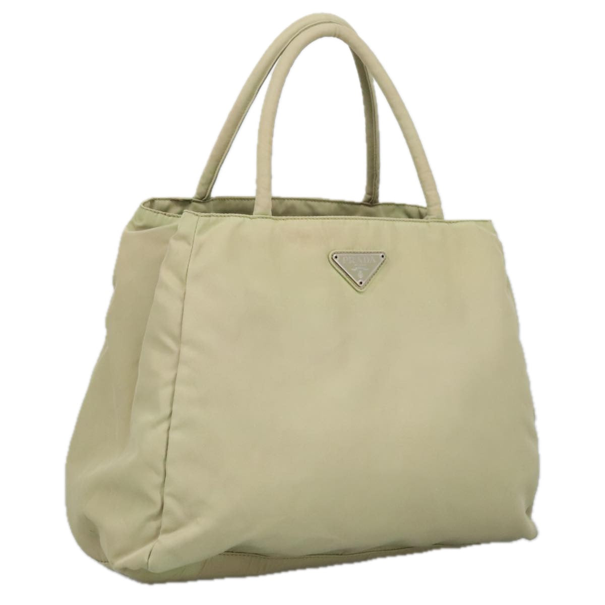 Prada Re-Nylon Beige Synthetic Tote Bag (Pre-Owned)