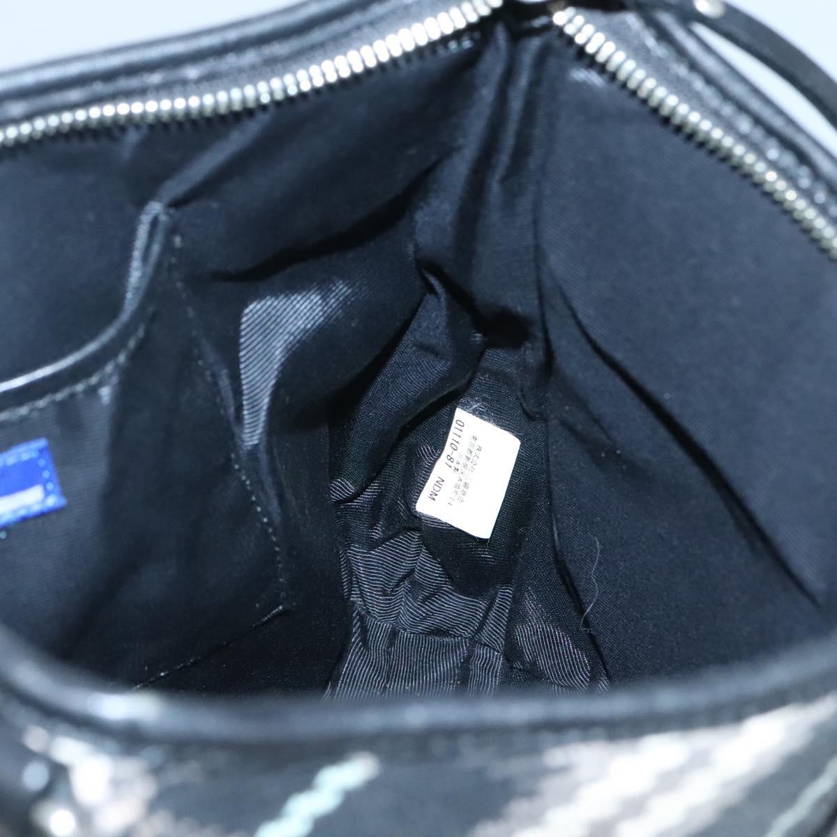 Burberry Nova Check Black Wool Shoulder Bag (Pre-Owned)