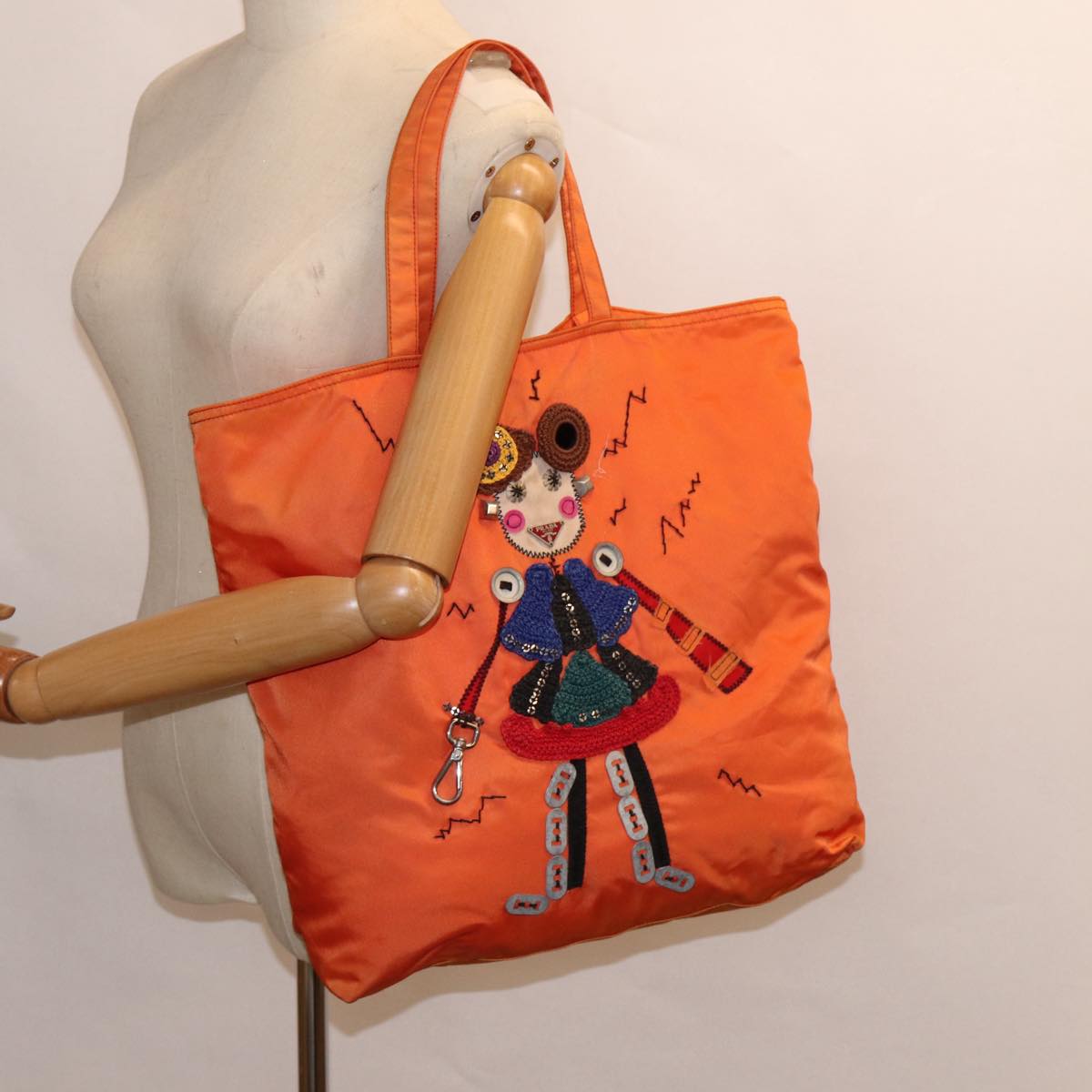 Prada Tessuto Pink Synthetic Tote Bag (Pre-Owned)