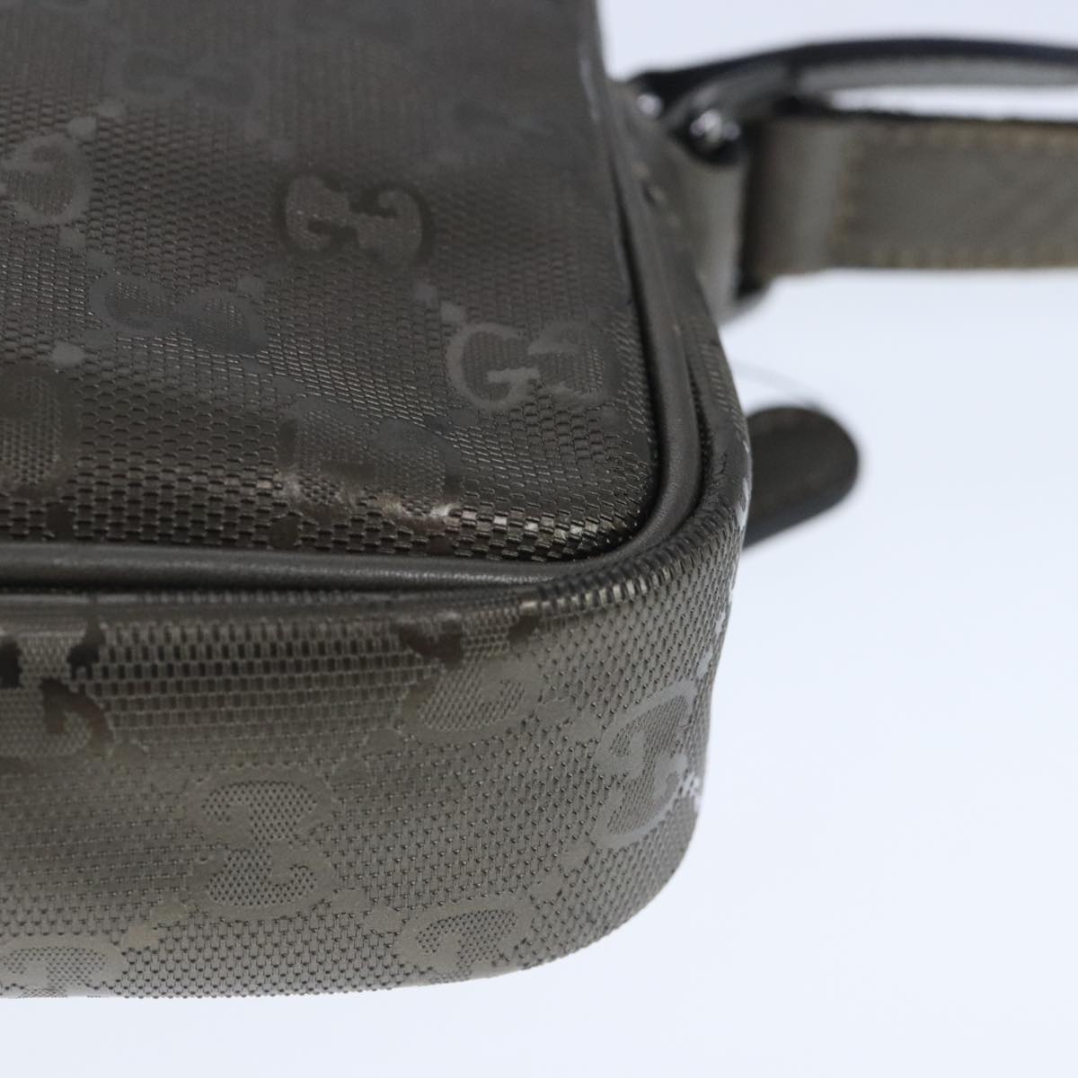 Gucci Imprime Brown Canvas Shoulder Bag (Pre-Owned)