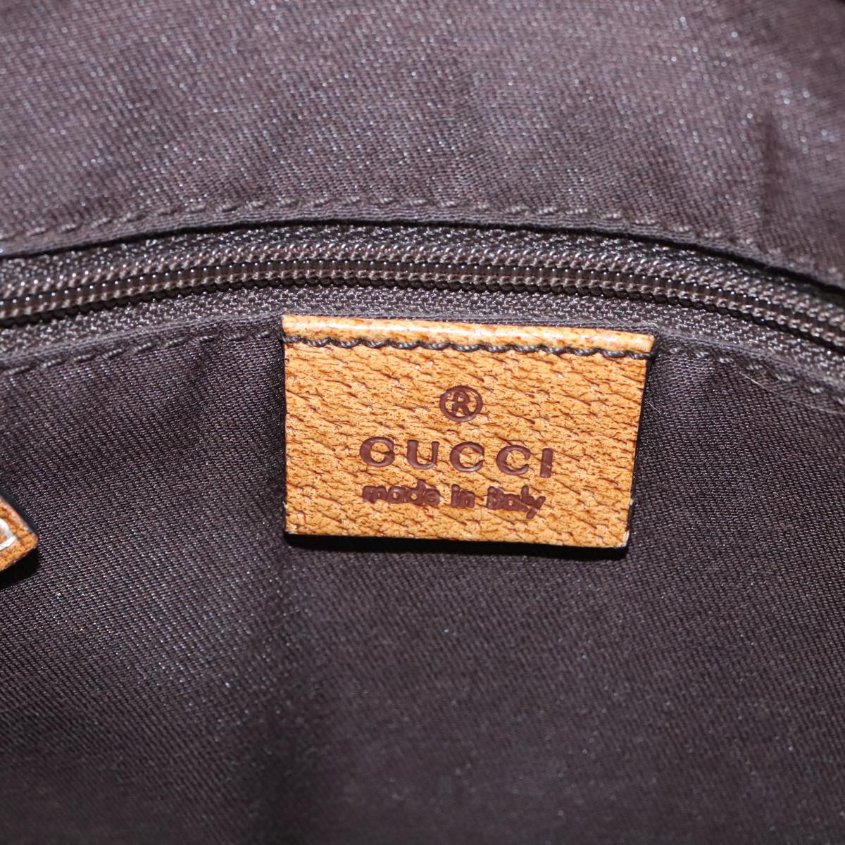 Gucci -- Brown Canvas Handbag (Pre-Owned)