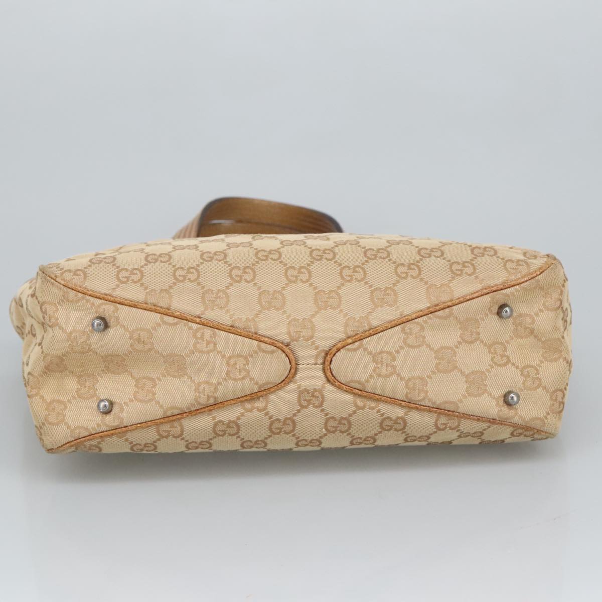 Gucci Beige Canvas Shoulder Bag (Pre-Owned)