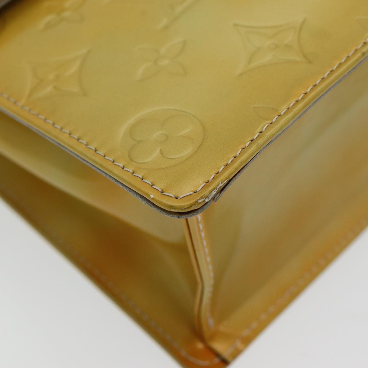 Louis Vuitton Spring Street Yellow Patent Leather Handbag (Pre-Owned)