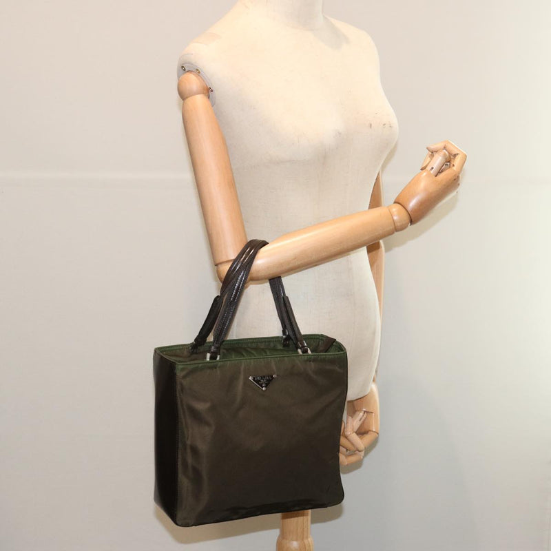 Prada -- Khaki Synthetic Handbag (Pre-Owned)
