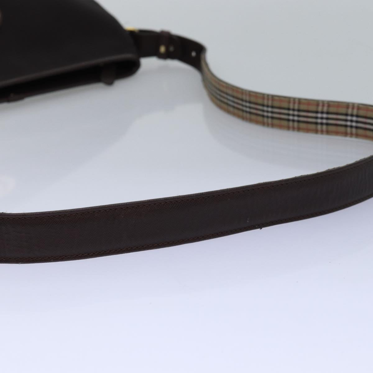 Burberry Brown Canvas Shoulder Bag (Pre-Owned)