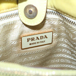 Prada Tessuto Yellow Synthetic Tote Bag (Pre-Owned)