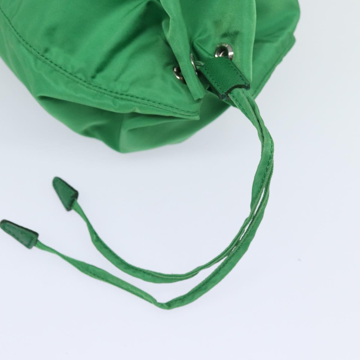 Prada Tessuto Green Synthetic Clutch Bag (Pre-Owned)