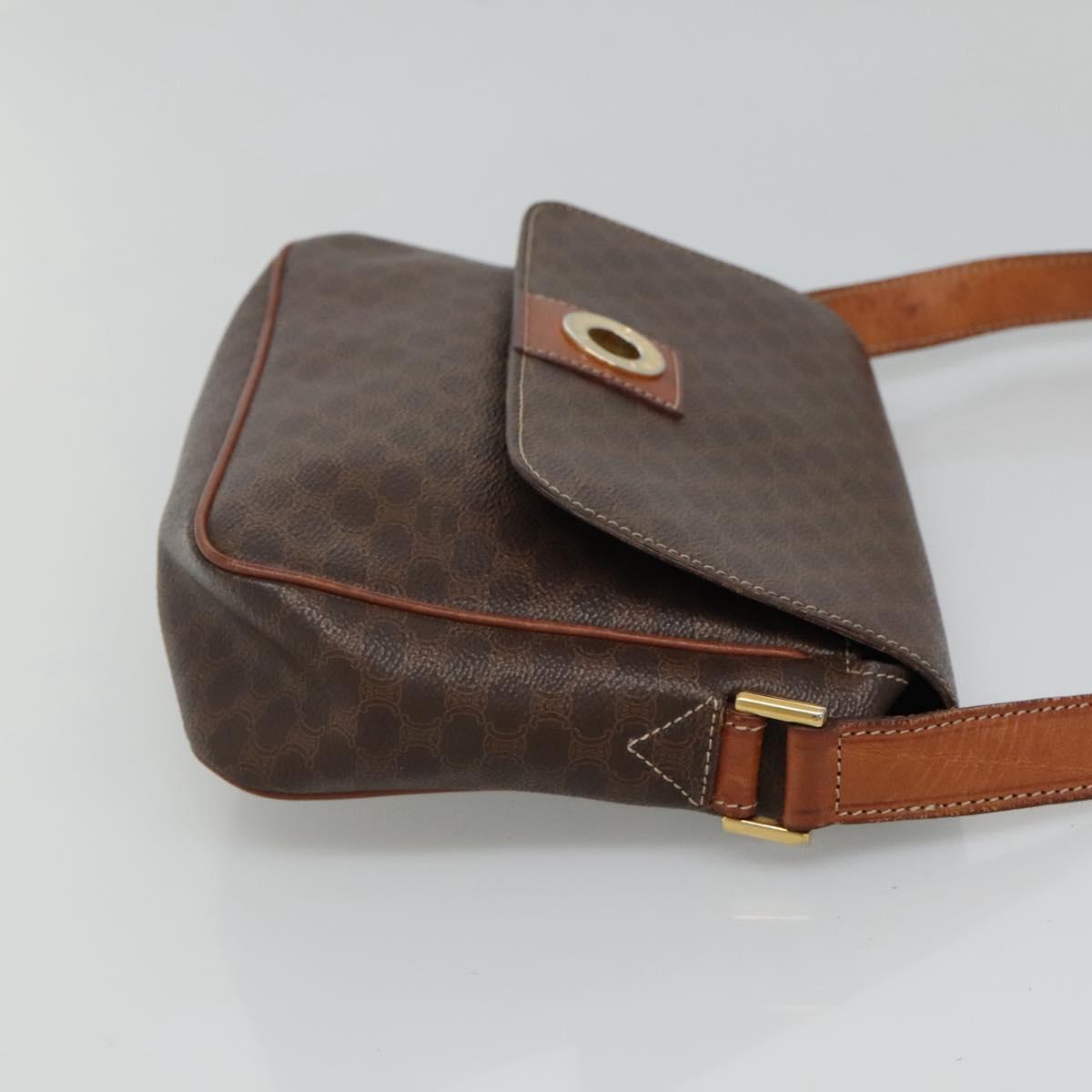 Céline Macadam Brown Canvas Shoulder Bag (Pre-Owned)