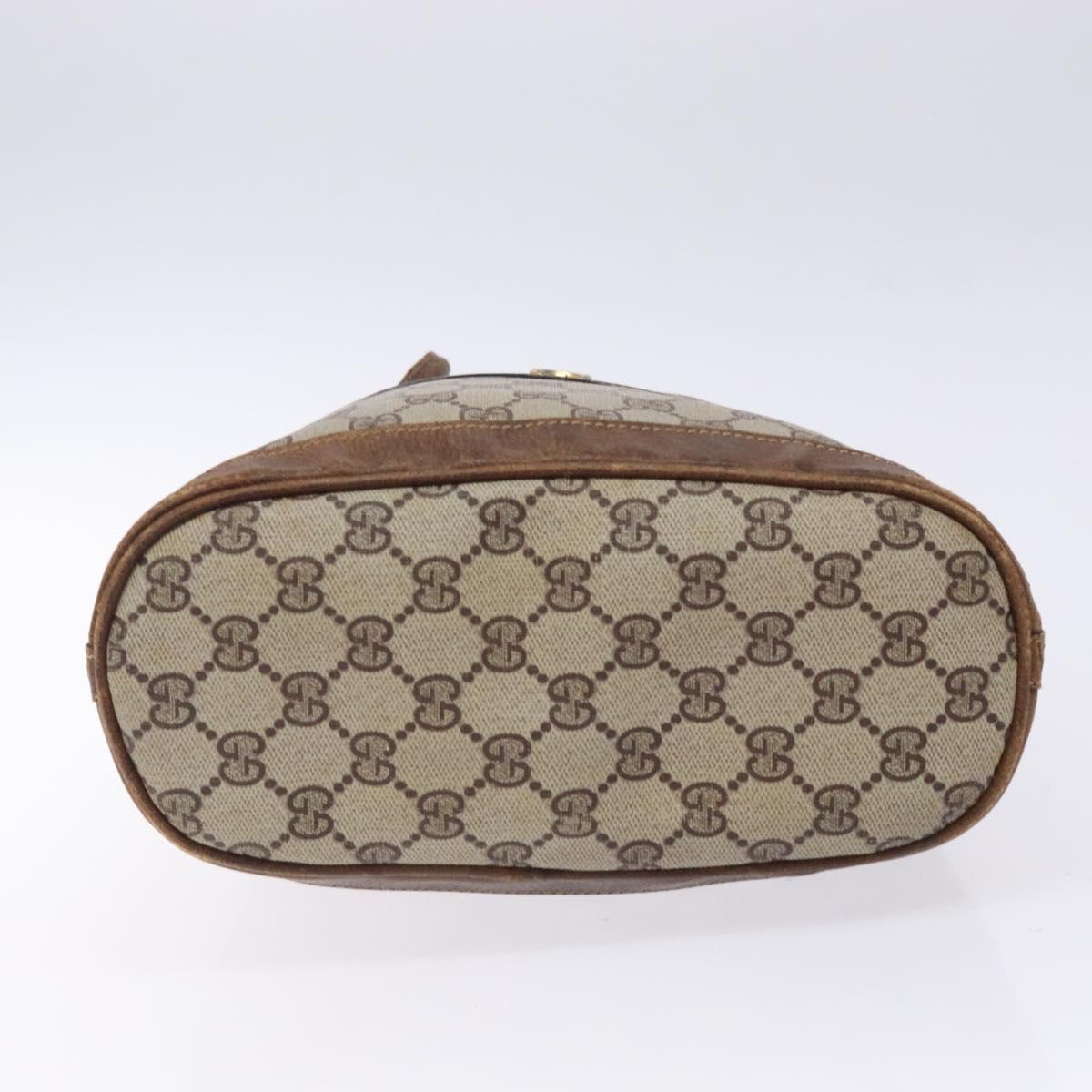 Gucci Gg Canvas Beige Canvas Shoulder Bag (Pre-Owned)