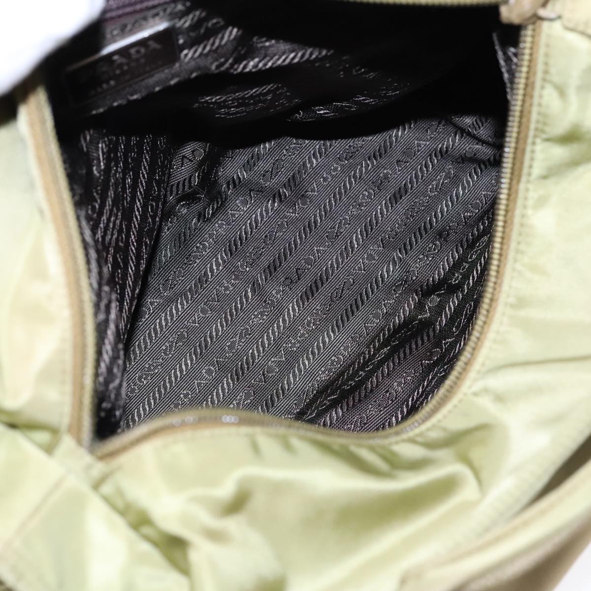 Prada Tessuto Green Synthetic Tote Bag (Pre-Owned)