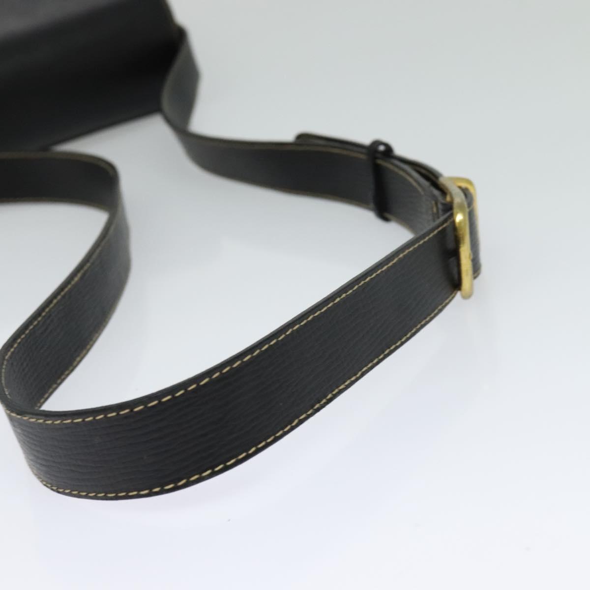 Céline Triomphe Vintage Black Leather Shoulder Bag (Pre-Owned)