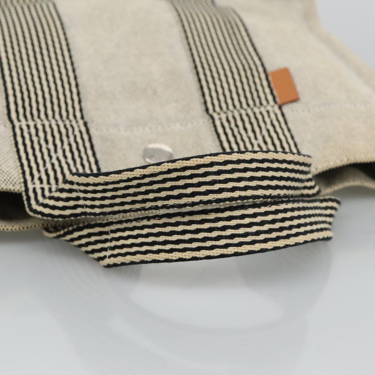 Hermès Fourre Tout Grey Canvas Tote Bag (Pre-Owned)