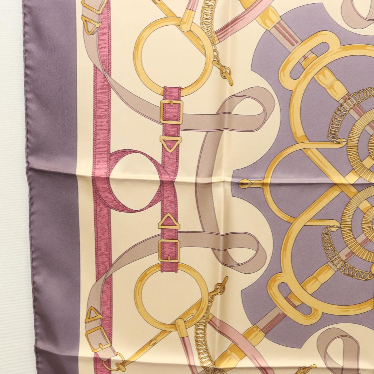 Hermès Carré 90 Beige Silk Scarf  (Pre-Owned)