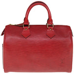 Louis Vuitton Speedy 25 Red Leather Handbag (Pre-Owned)