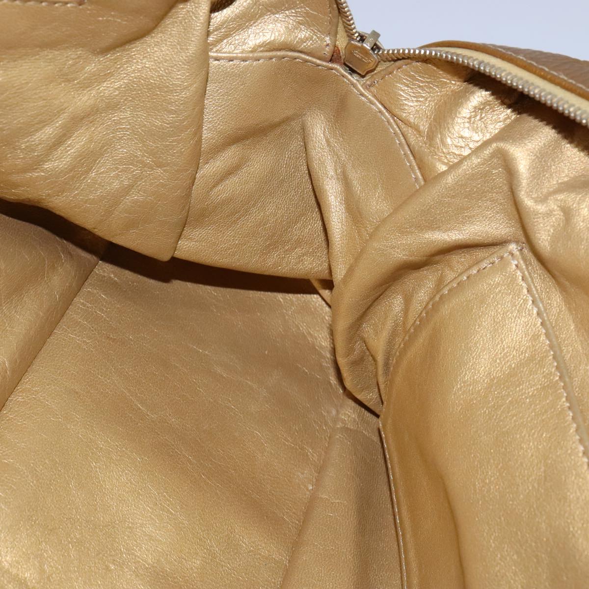 Chanel Coco Cabas Gold Patent Leather Tote Bag (Pre-Owned)