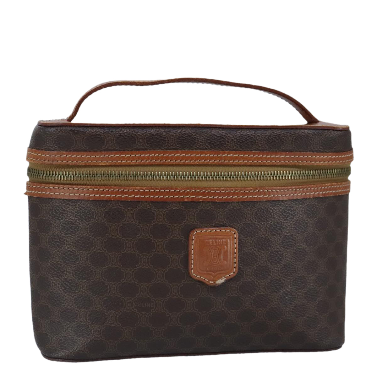 Céline Vanity Brown Canvas Handbag (Pre-Owned)