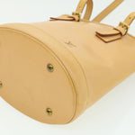 Louis Vuitton Bucket Pm Beige Leather Shoulder Bag (Pre-Owned)