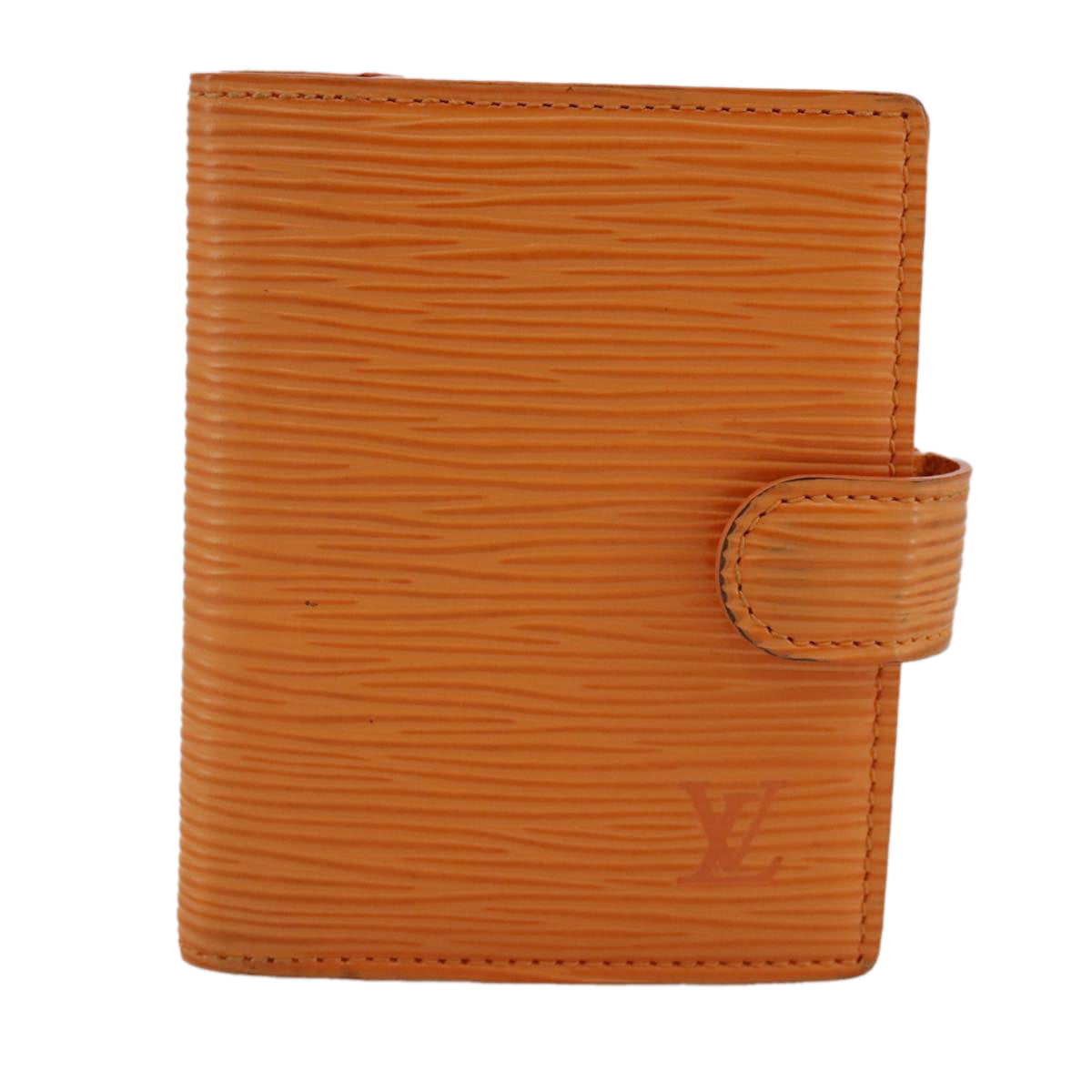 Louis Vuitton Agenda Cover Orange Leather Wallet  (Pre-Owned)