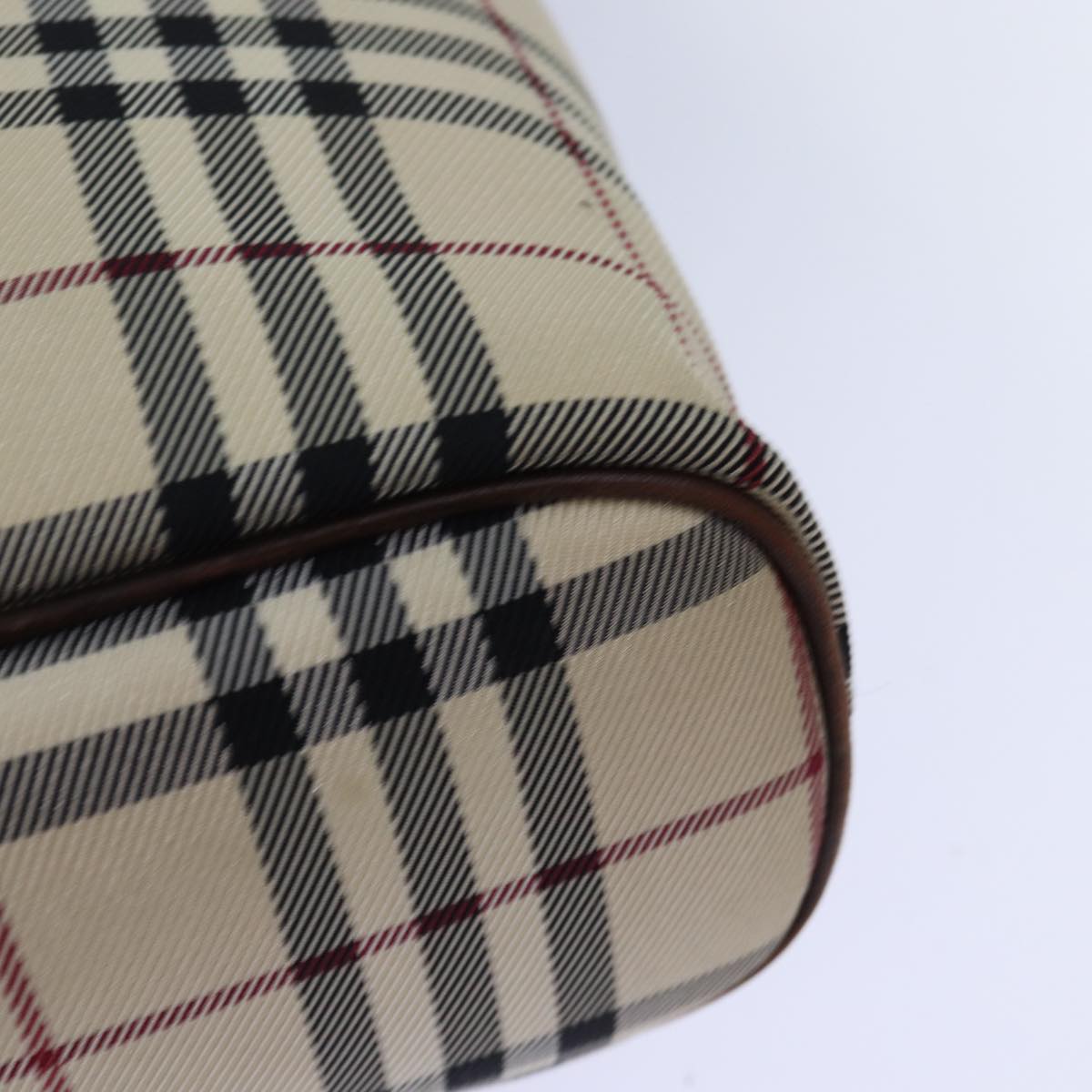 Burberry Nova Check Beige Synthetic Handbag (Pre-Owned)