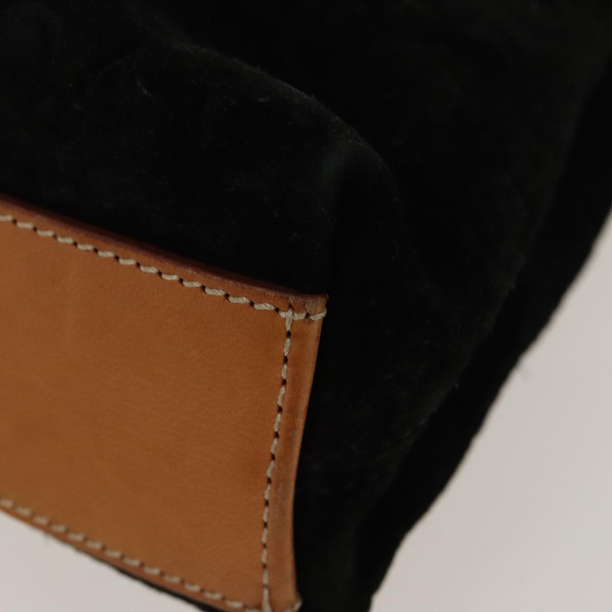 Céline C Black Suede Handbag (Pre-Owned)