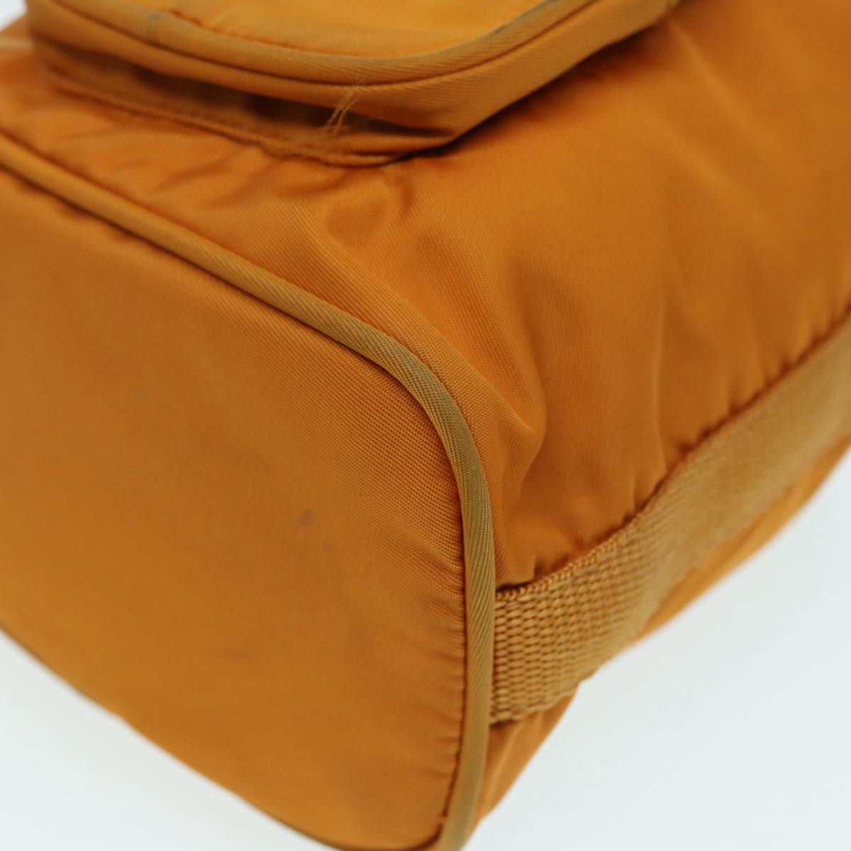 Prada Tessuto Orange Synthetic Clutch Bag (Pre-Owned)