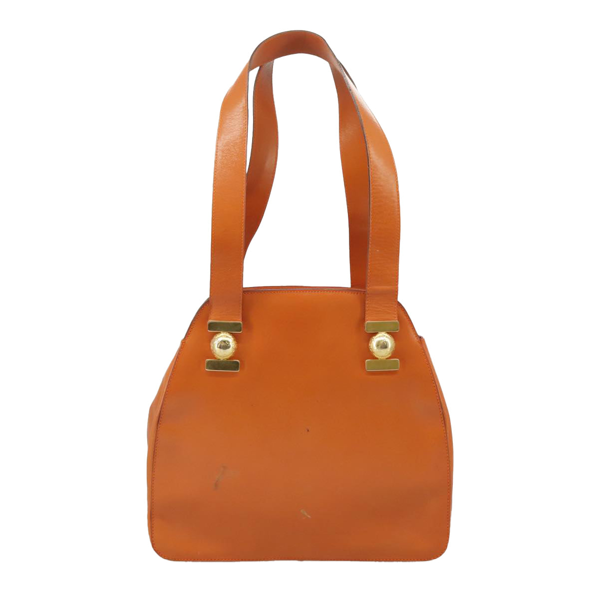 Céline Orange Leather Shoulder Bag (Pre-Owned)