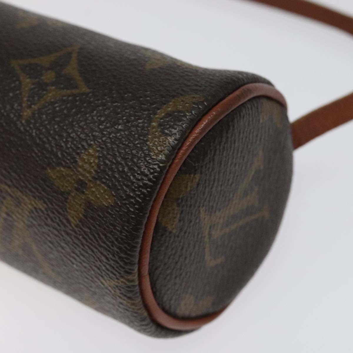 Louis Vuitton Mini Baby Papillon Brown Canvas Clutch Bag (Pre-Owned)