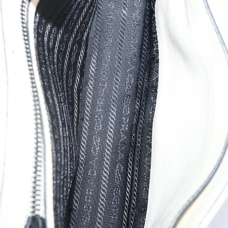 Prada Galleria Beige Leather Shoulder Bag (Pre-Owned)
