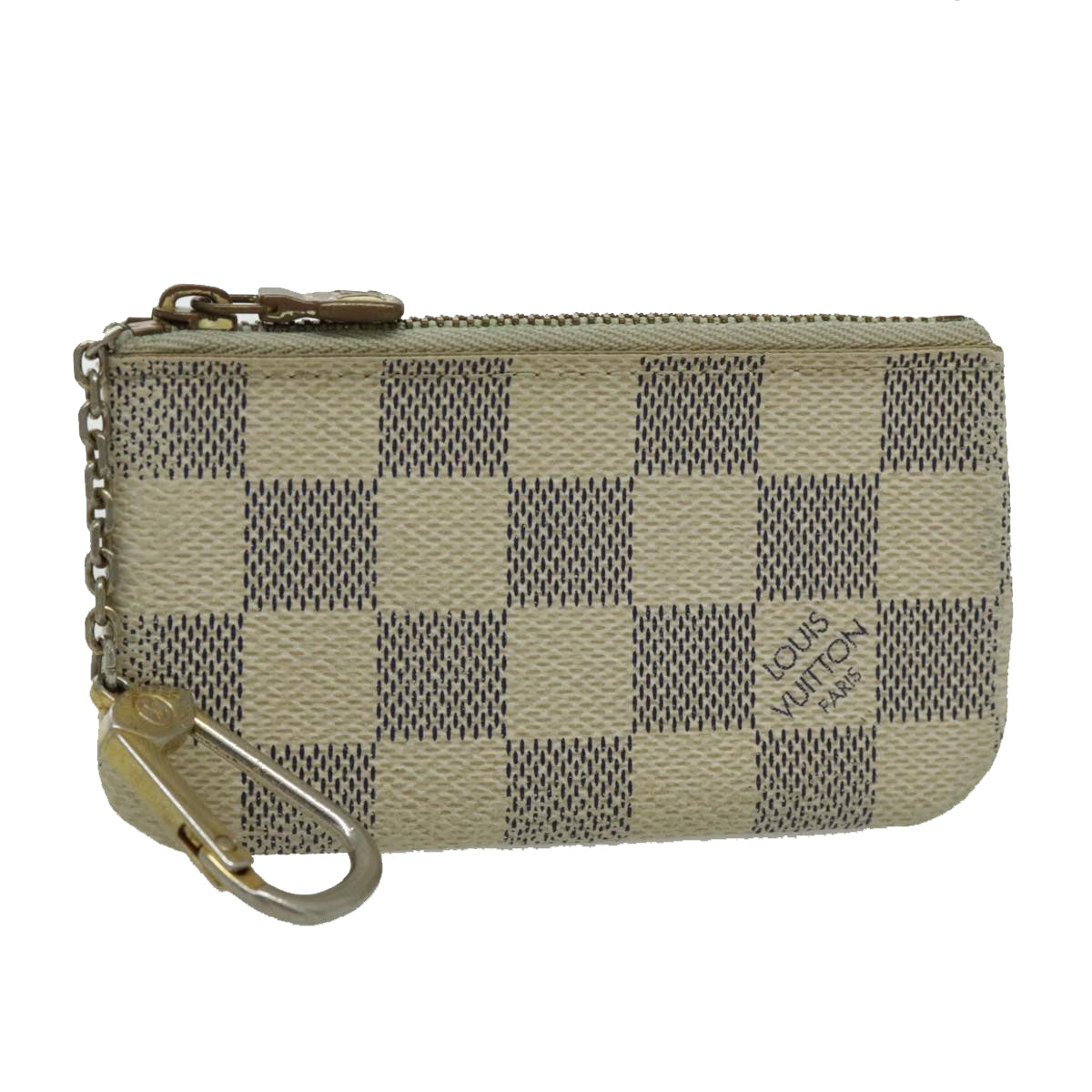 Louis Vuitton Pochette Clés White Canvas Wallet  (Pre-Owned)