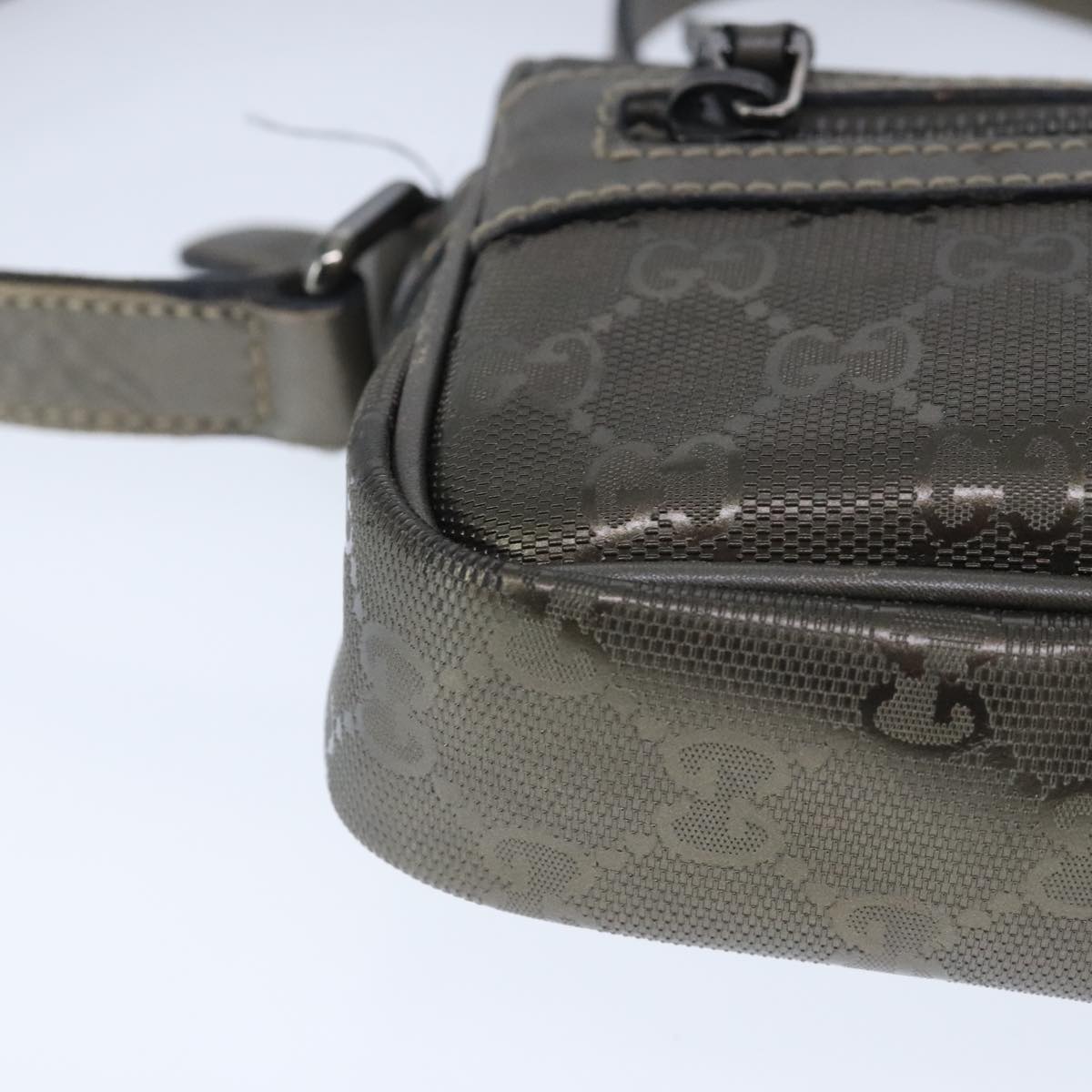 Gucci Imprime Brown Canvas Shoulder Bag (Pre-Owned)