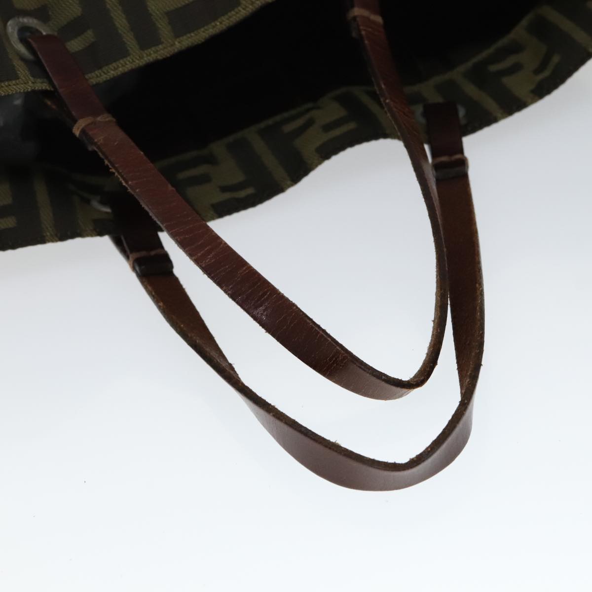 Fendi Zucca Brown Canvas Tote Bag (Pre-Owned)