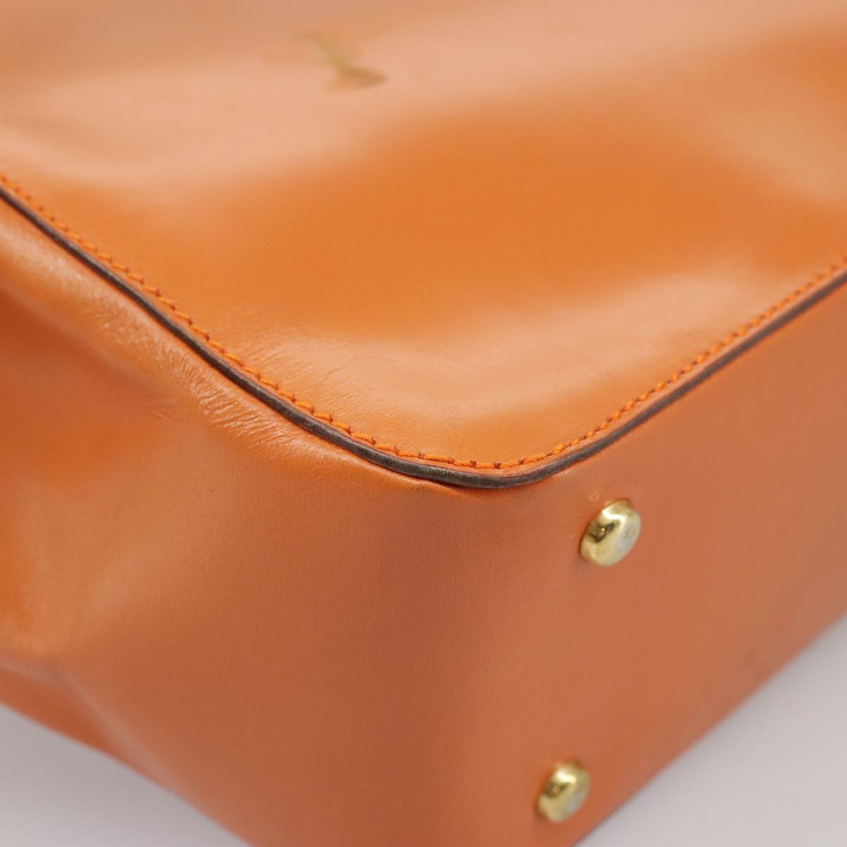 Céline Orange Leather Shoulder Bag (Pre-Owned)